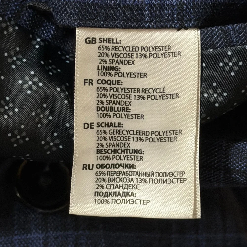 OAK HILL Blazer Mens 3XLT 54-56 Blue Plaid Stretch Fit by DXL Sport Coat Jacket